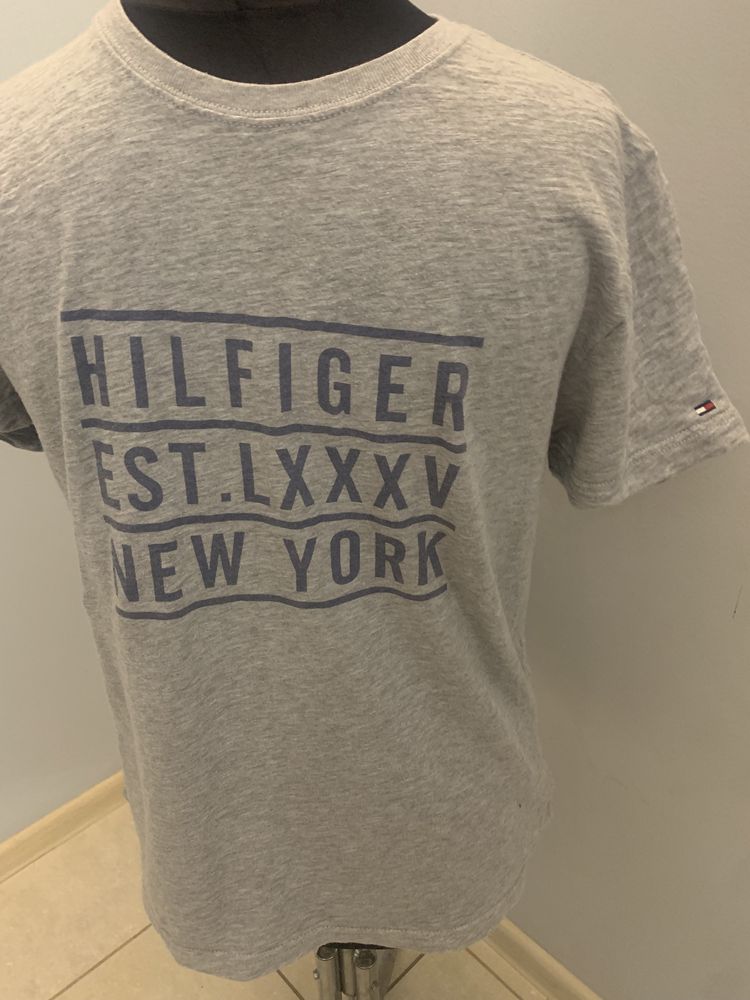 Tommy Hilfiger męska koszulka crewneck tee, bawełna r. M idealny stan