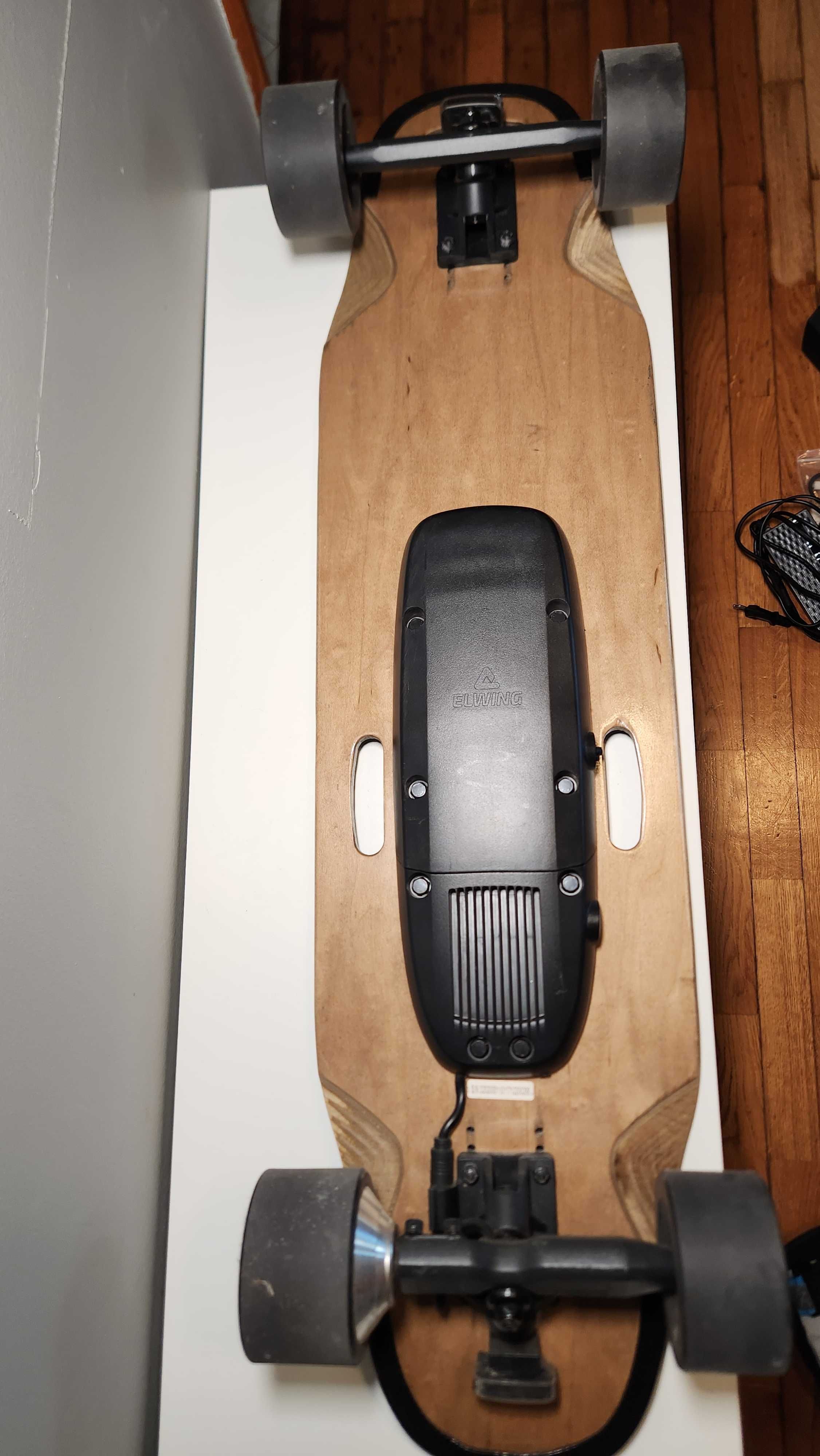 Longboard elétrico Elwing, com 2 baterias