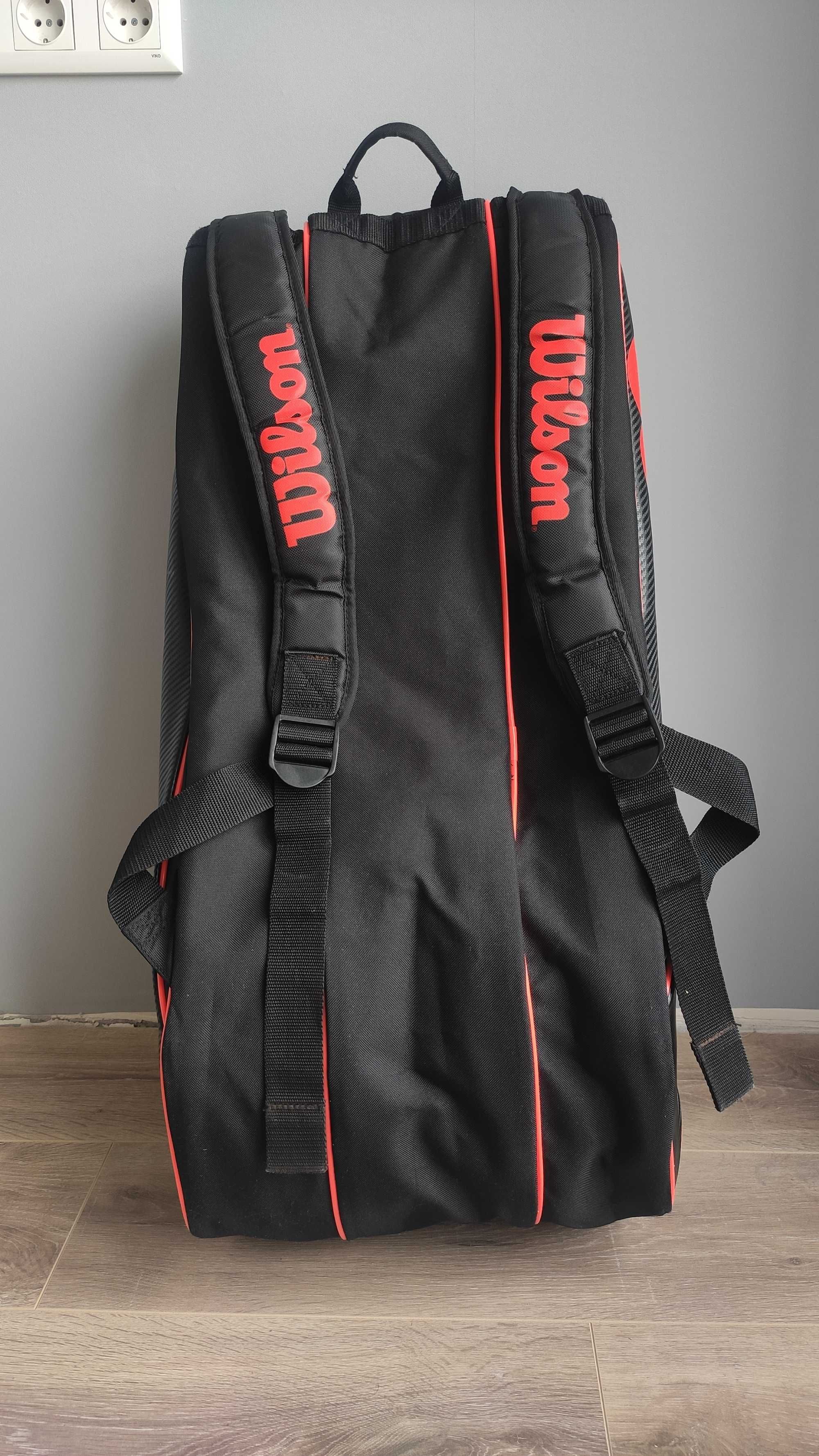 Wilson Burn Team 12 Tennis Bag сумка чехол на 12 ракеток теннис