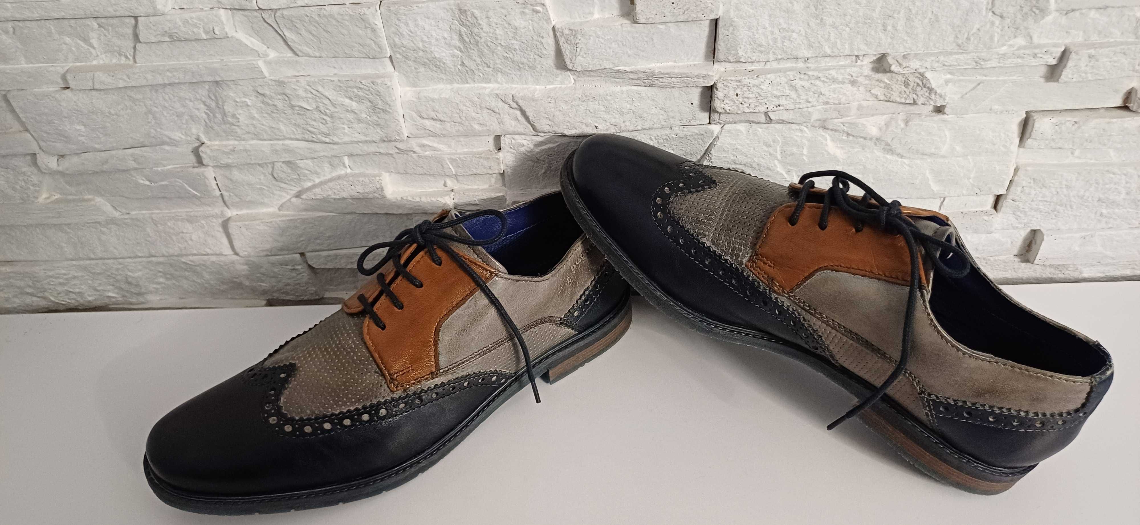 Buty wizytowe BUGATTI roz.46 wkł.30,5 cm.