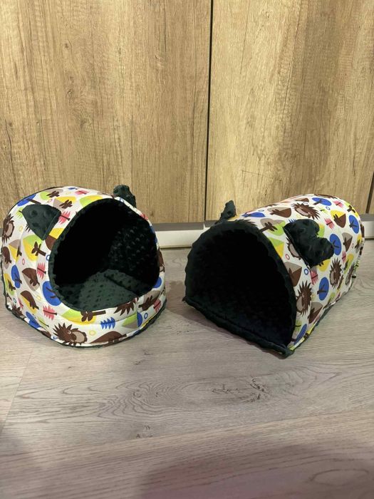 Zestaw dwóch domków do klatki dka gryzonia