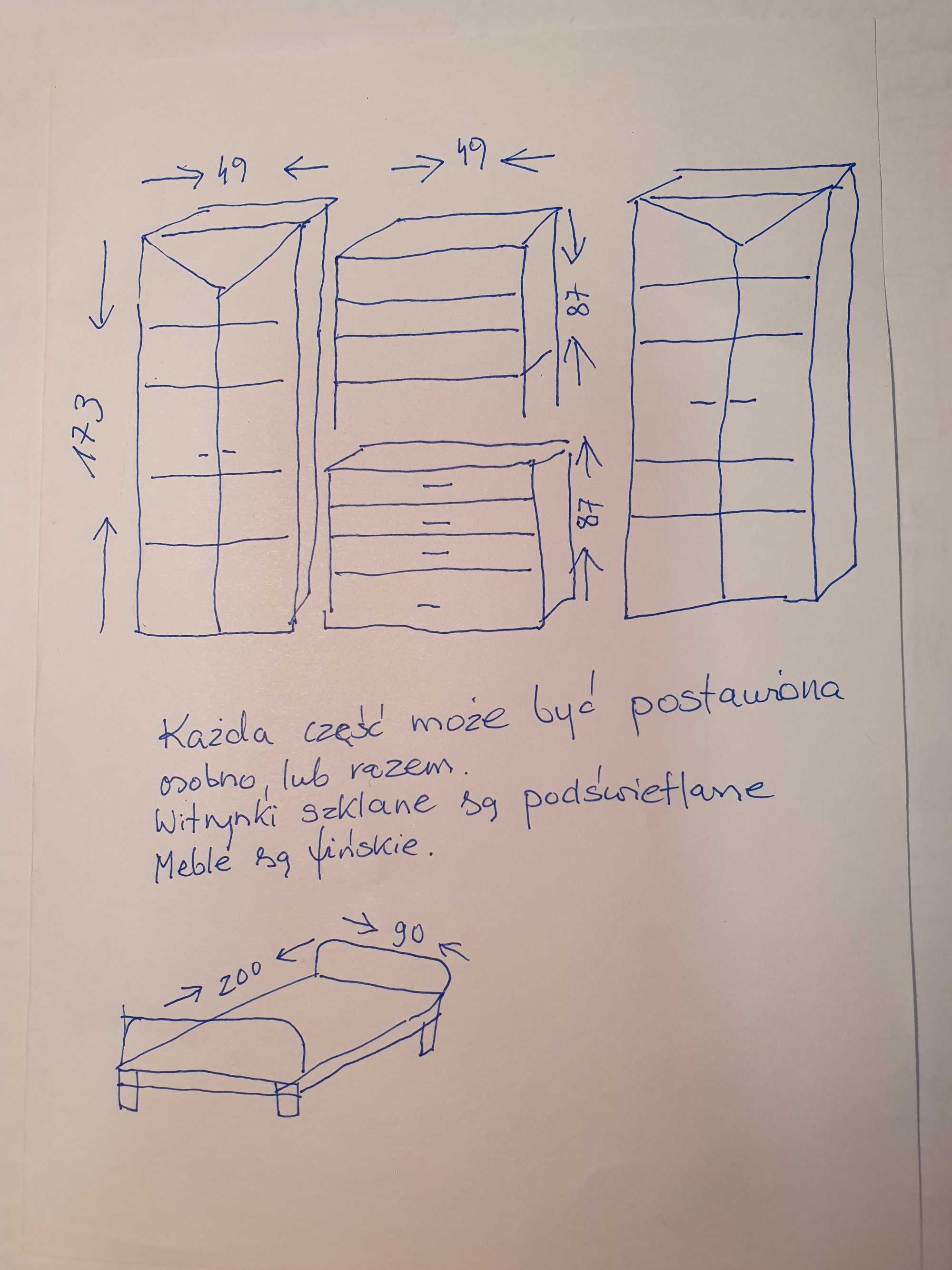 Komplet fińskich mebli razem lub osobno.