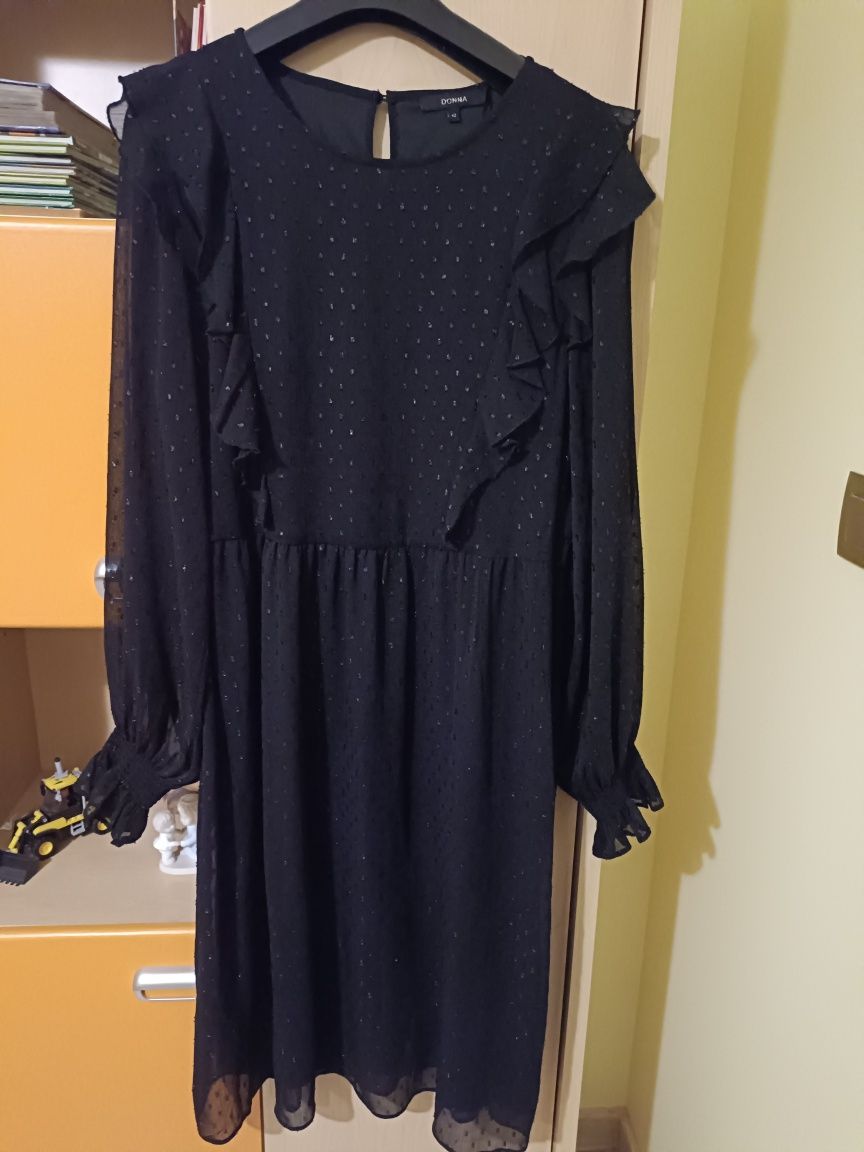 Czarna sukienka damska Donna XL