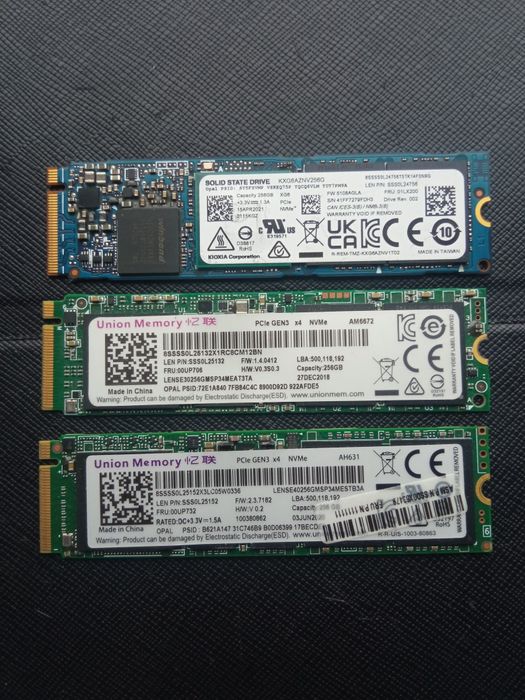 SSD диск Kioxia 256Gb NVMe PCIe M.2 2280