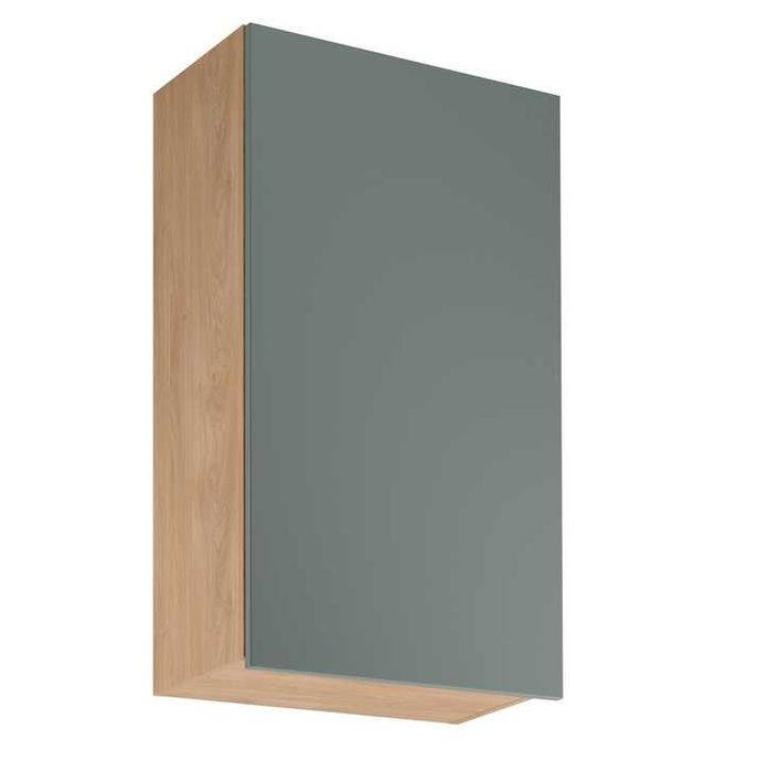 Szafka kuchenna wisząca Acari 60 cm wys. 100 cm kolor zielony/dąb