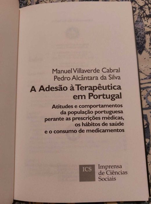Livro: A Adesão à Terapêutica em Portugal [Oferta de Portes]
