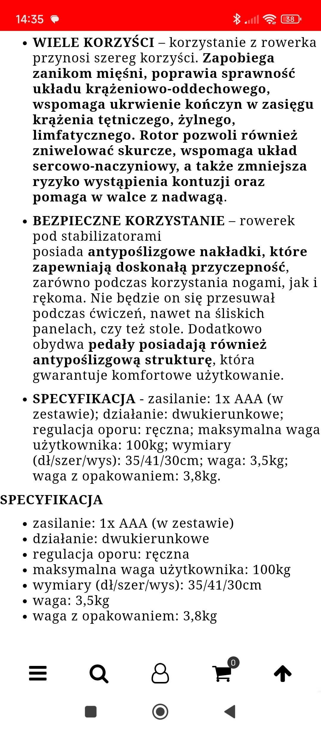Rowerek rehabilitacyjny dla seniora