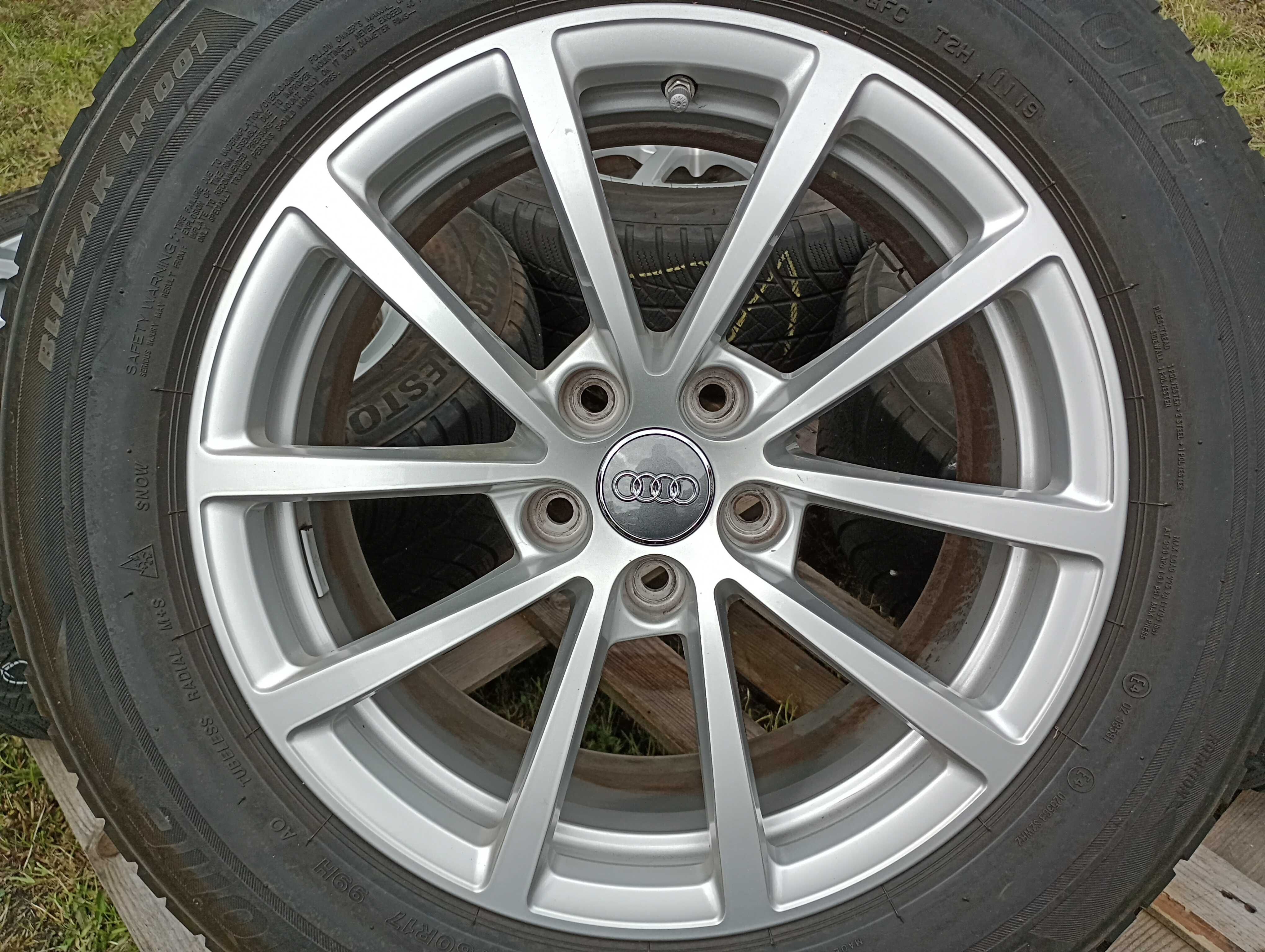 Alufelgi 17 cali 5x112 AUDI A6 C8 oryginalne SLine A4 VW Seat Skoda