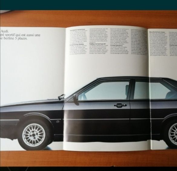 Prospekt Audi Coupe 1985r.