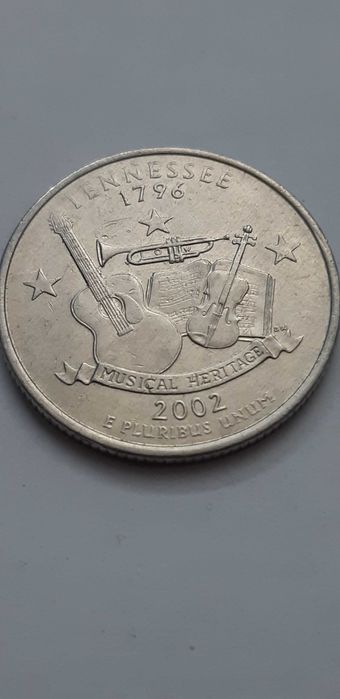 USA - 25 centów Tennessee - 2002 rok "D" - real foto