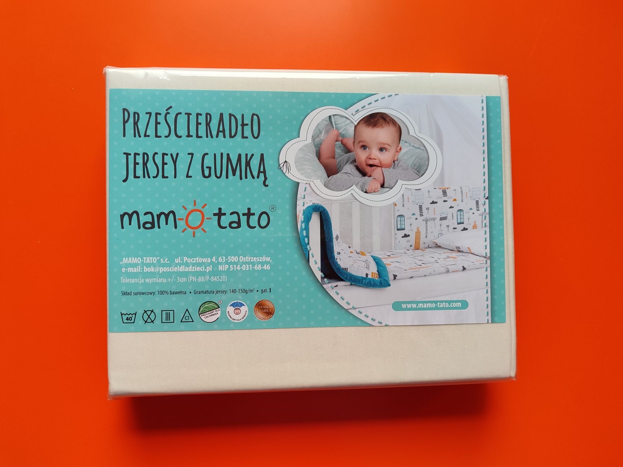 Prześcieradło jersey z gumką dla dzieci