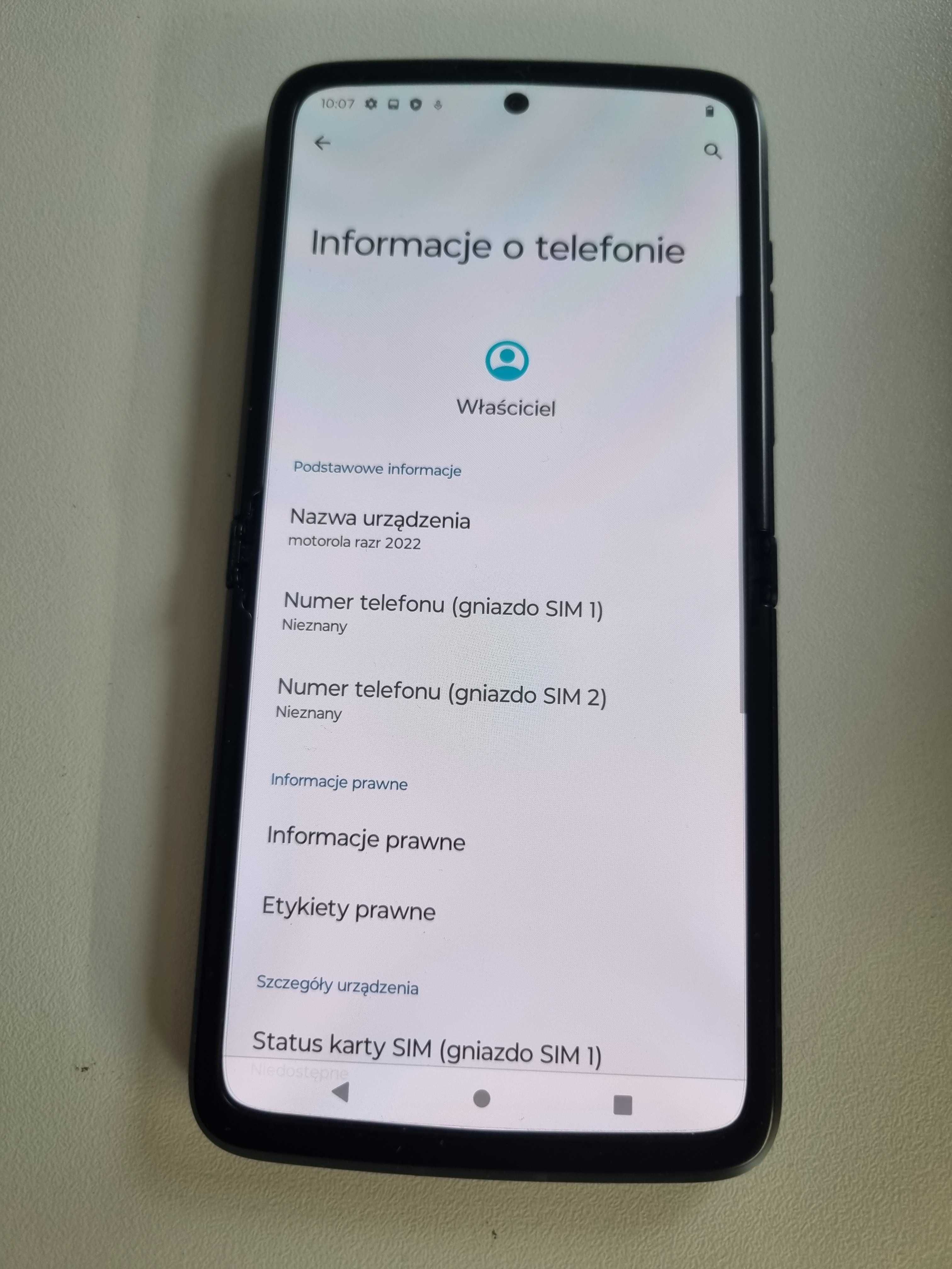 Motorola Razr 5G 2022, 8 GB / 256 GB( jeszcze na gwarancji serwisowej)