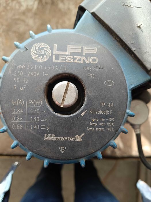 Pompa obiegowa LFP Leszno Typ  32P0u60A/B  TYP 50, 65