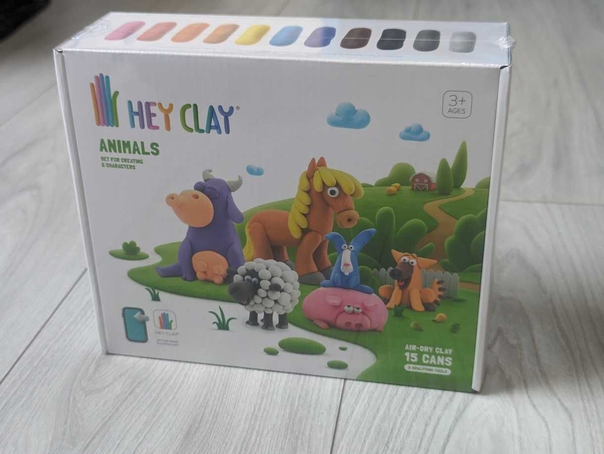 Hey CLAY Animals - zwierzęta wiejskie - masa plastyczna