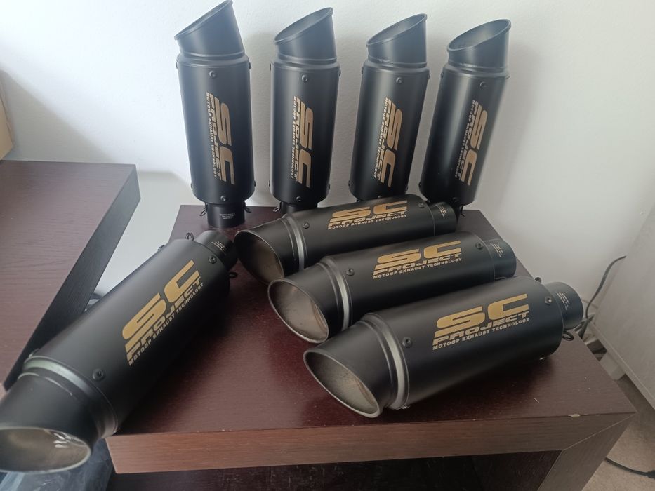 Ponteiras de escape universais 51mm para mota