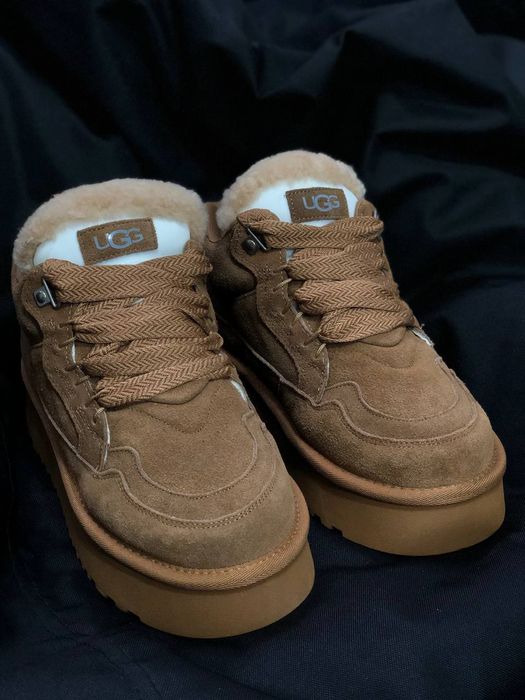Кросівки UGG lowmel жіночі зимові на хутрі натуральний замш