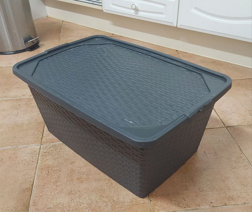 CAIXA DE 40Lt PVC PARA DIVERSOS FINS.Casa,Quarto,Arrumação,Construção.