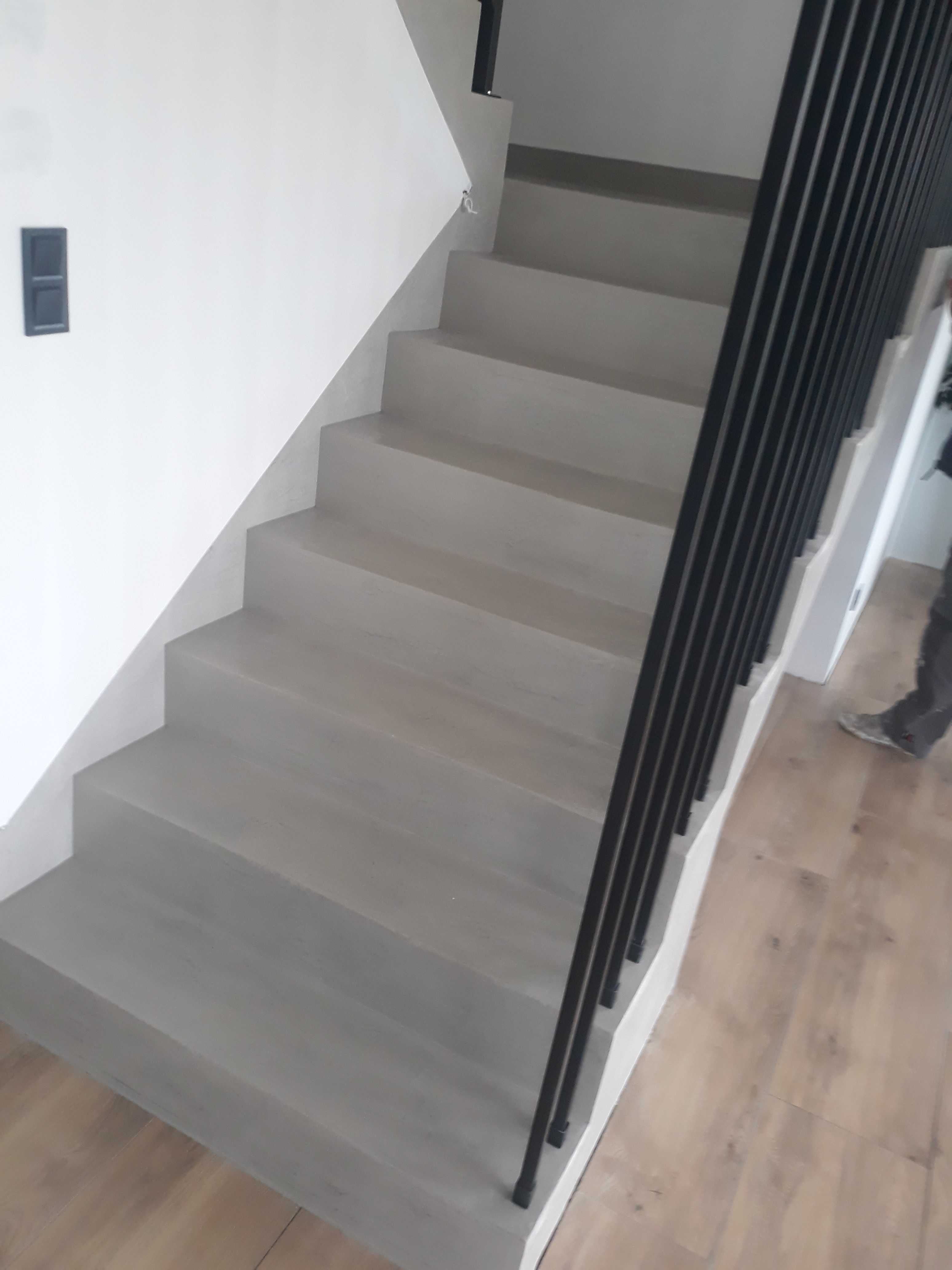 Mikrocement podłogi ściany schody