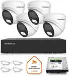 IP Easycam 4 kamery z POE EC-IP-D5MP30DL-W 5MPx