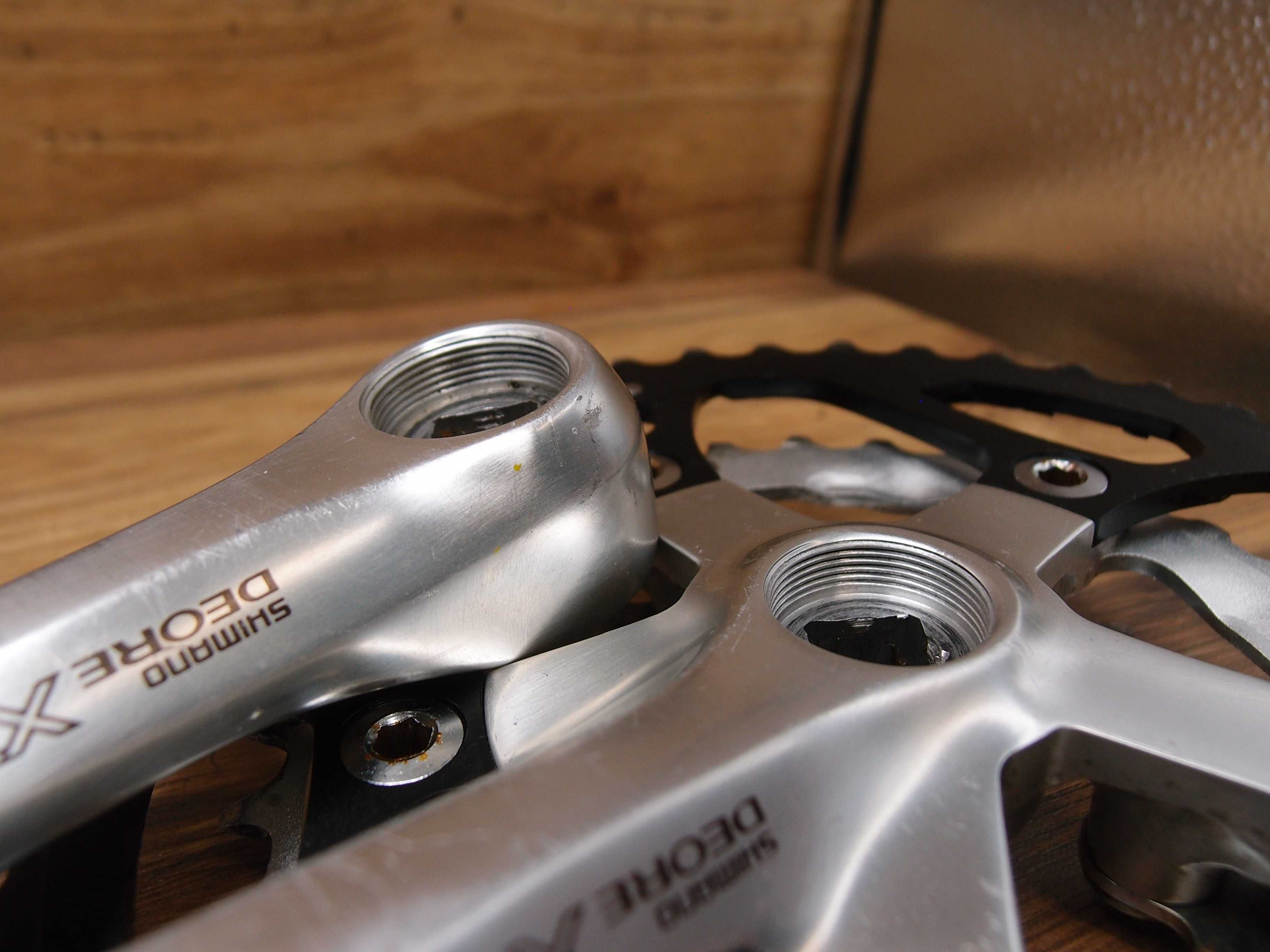 korba rowerowa Shimano Deore XT FC-M737 + łańcuch + kaseta CS-M737