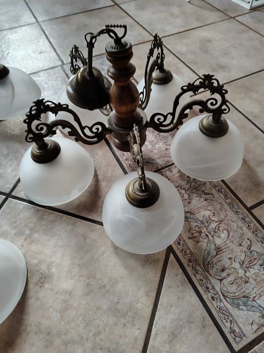 Lampy piątka trójka kinkiet przepiękny komplet