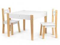 Stół stolik z dwoma krzesłami zestaw mebli dla dzieci
