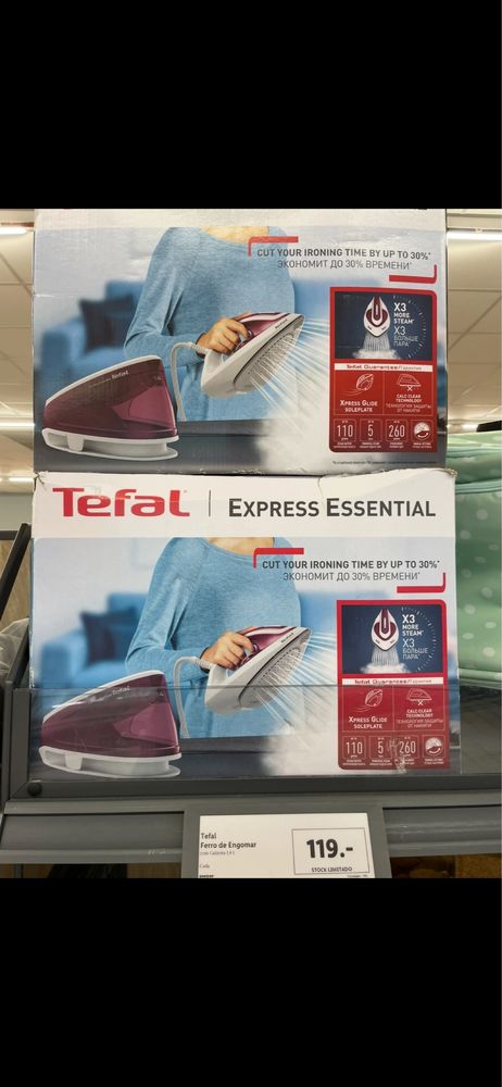 Ferro Engomar c/ Caldeira TEFAL NOVO
