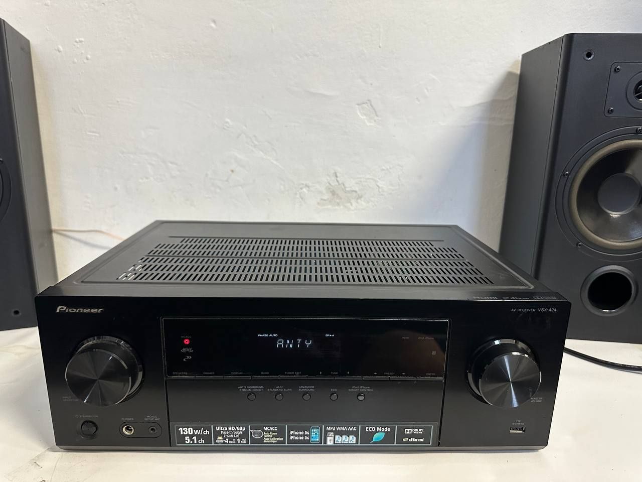5.1 Amplituner Pioneer VSX-424, 5*130 Watt, HDMI, USB, 4K Ultra HD
