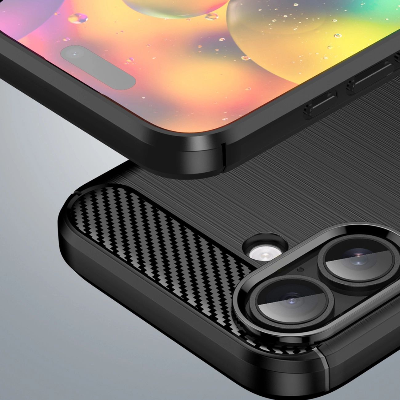 Etui Carbon Case na iPhone 17 - czarne