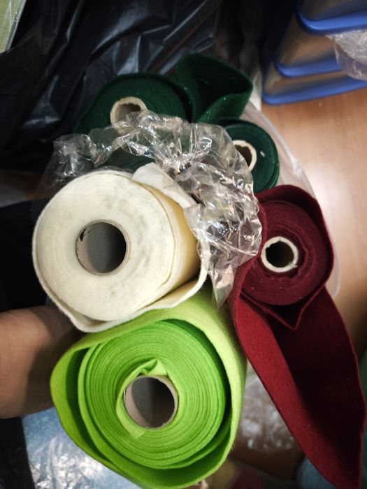 Rolos de feltro para artesanato