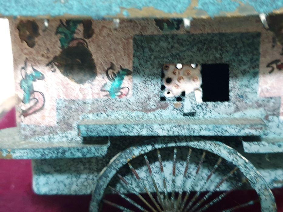 Antigo reprodução da carruagem chinesa do imperador Qin Chi Huang