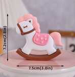 Konik na biegunach topper piker na tort urodzinowy Chrzest