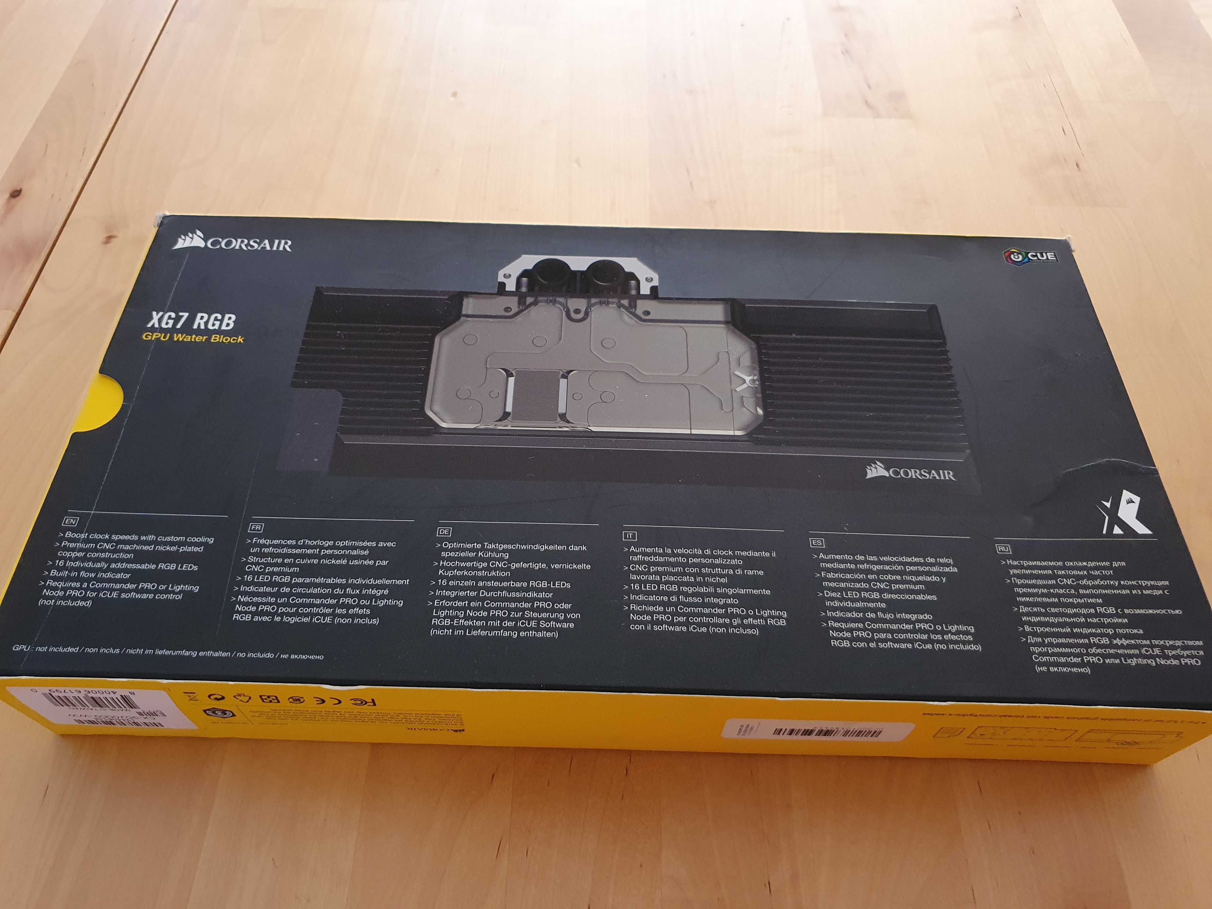 Bloco de água / Water Block CORSAIR Hydro X Series XG7 RTX 2080 - ARGB