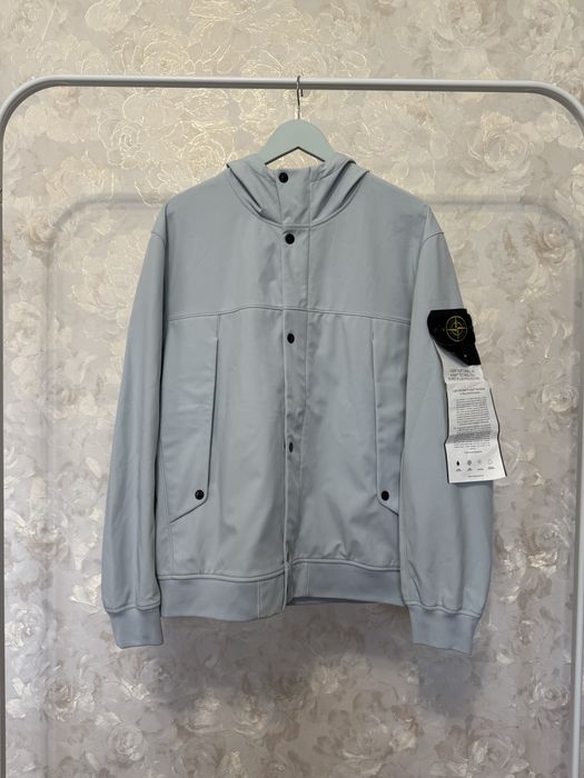 Stone Island Soft Shell-R Sky Blue Jacket (XL)