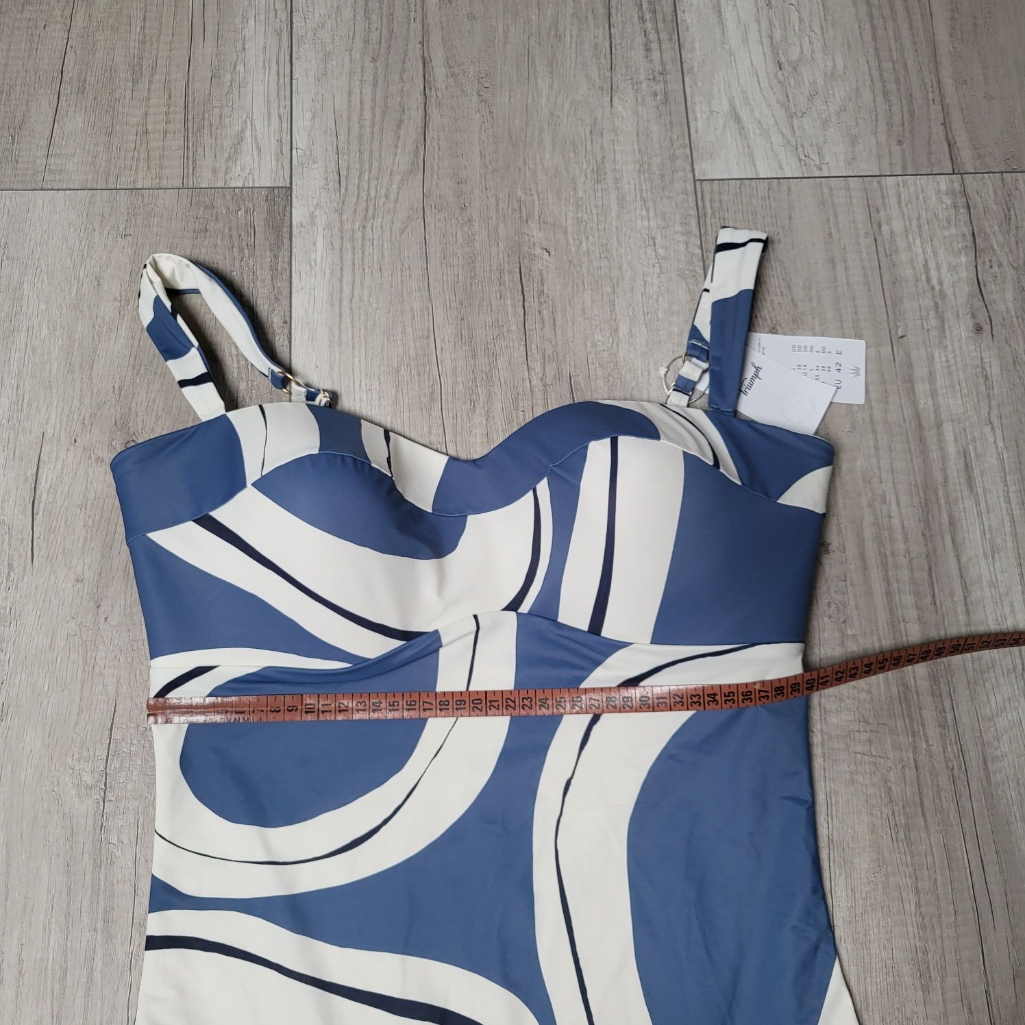 Strój kąpielowy jednoczęściowy Triumph 42E summer Allure biały niebies