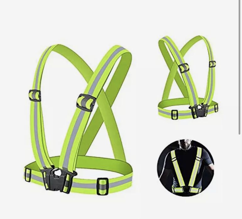 Светоотражающий жилет-ремень, жилет-ремінь світловідбивний