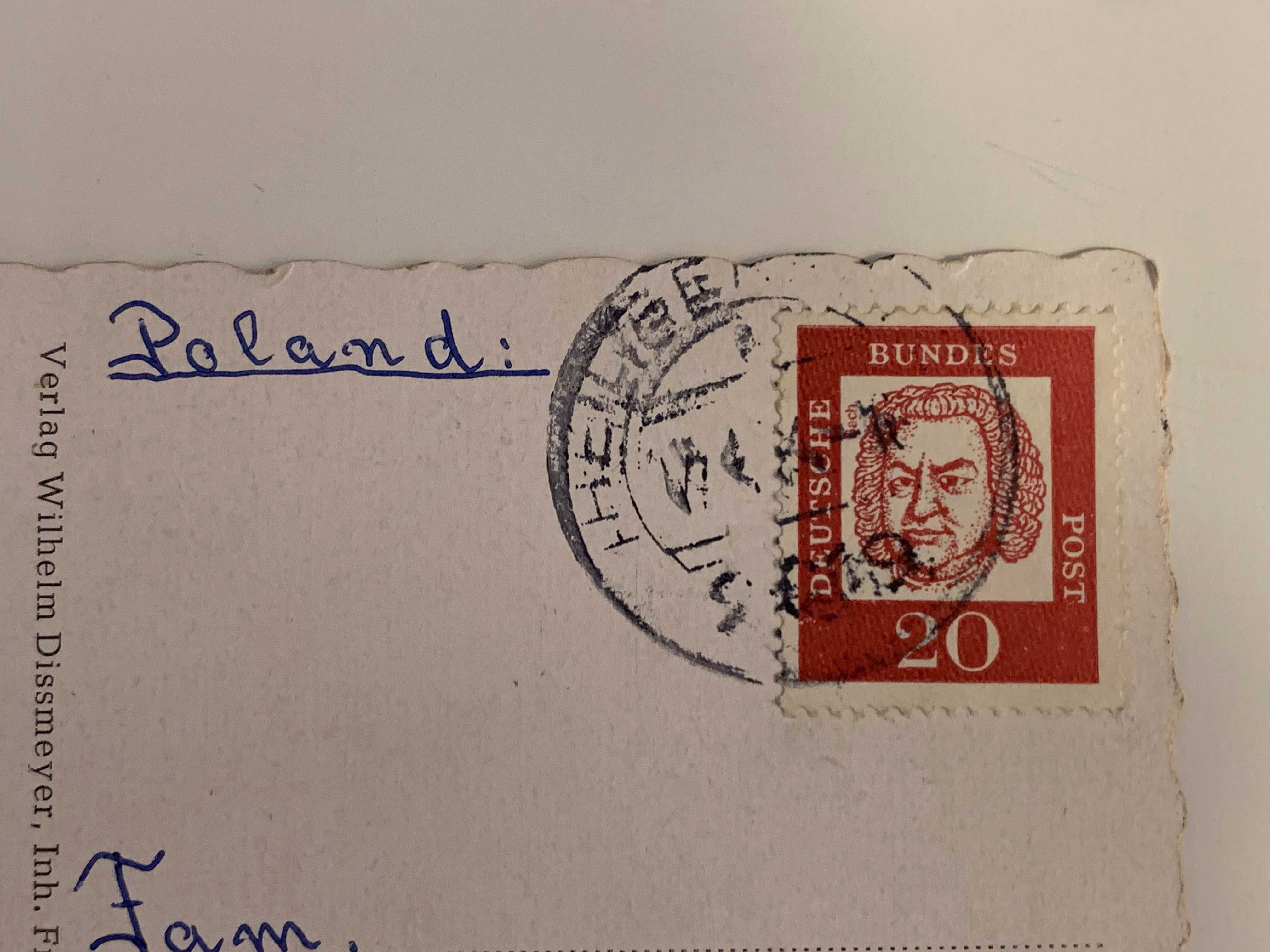 3 stare pocztówki , powojenne