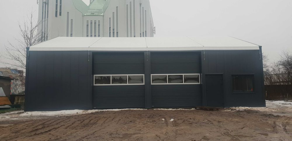 Ocieplana hala namiotowa 10m x 20m x 4m