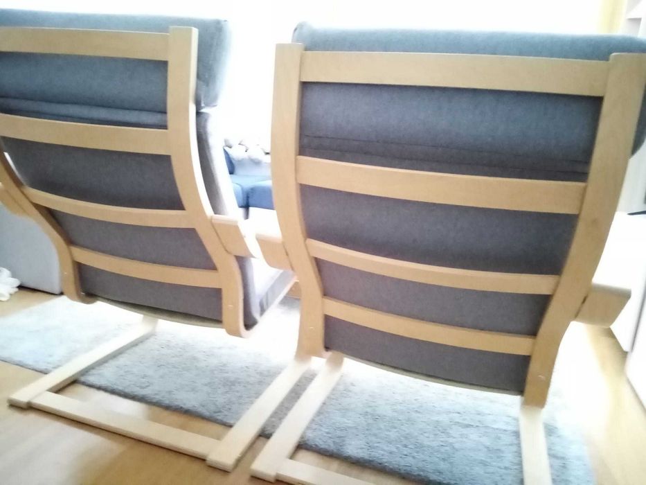 Poltrona poang, perfeito estado, com almofada