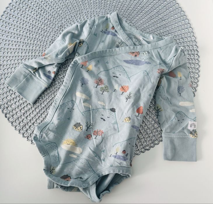 Body lindex 62 długi  rękaw kopertowe słońce pejzaż