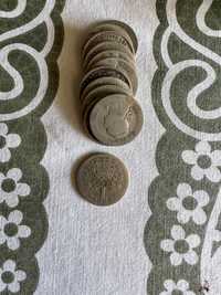 Varias moedas antigas raras e não raras