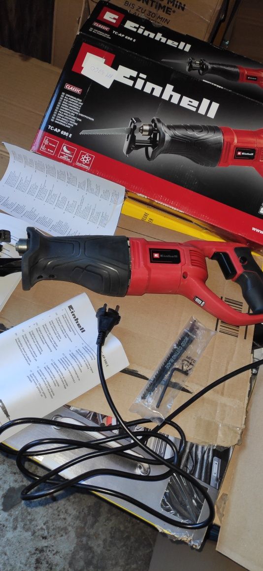 Mocna Piła szablasta EINHELL TC-AP 690 lisi ogon brzeszczot jak nowy