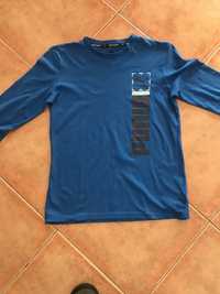 Sweat azul puma usada de crianca