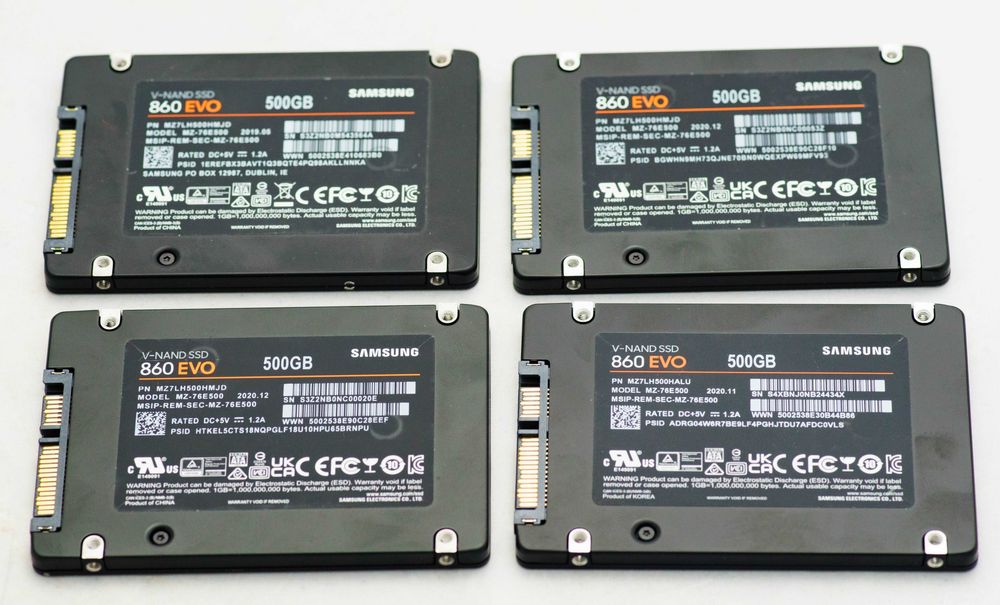 Samsung 860 EVO 500GB SATA SSD (MZ-76E500) - Four Available