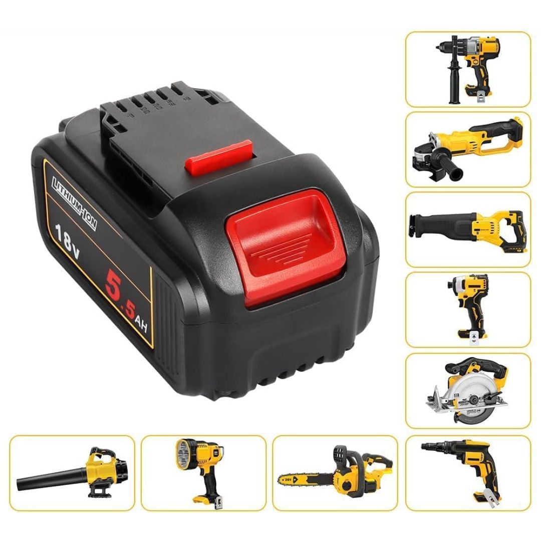 2x Akumulator Bateria do Dewalt Powarobor DCB184 18V 5000mah 5,5Ah