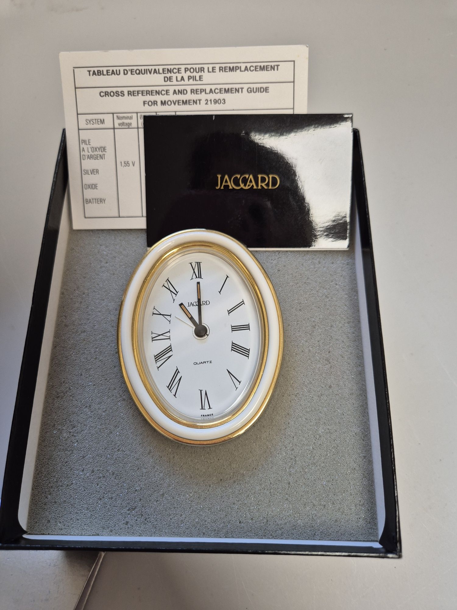 Relógio de mesa Jaccard