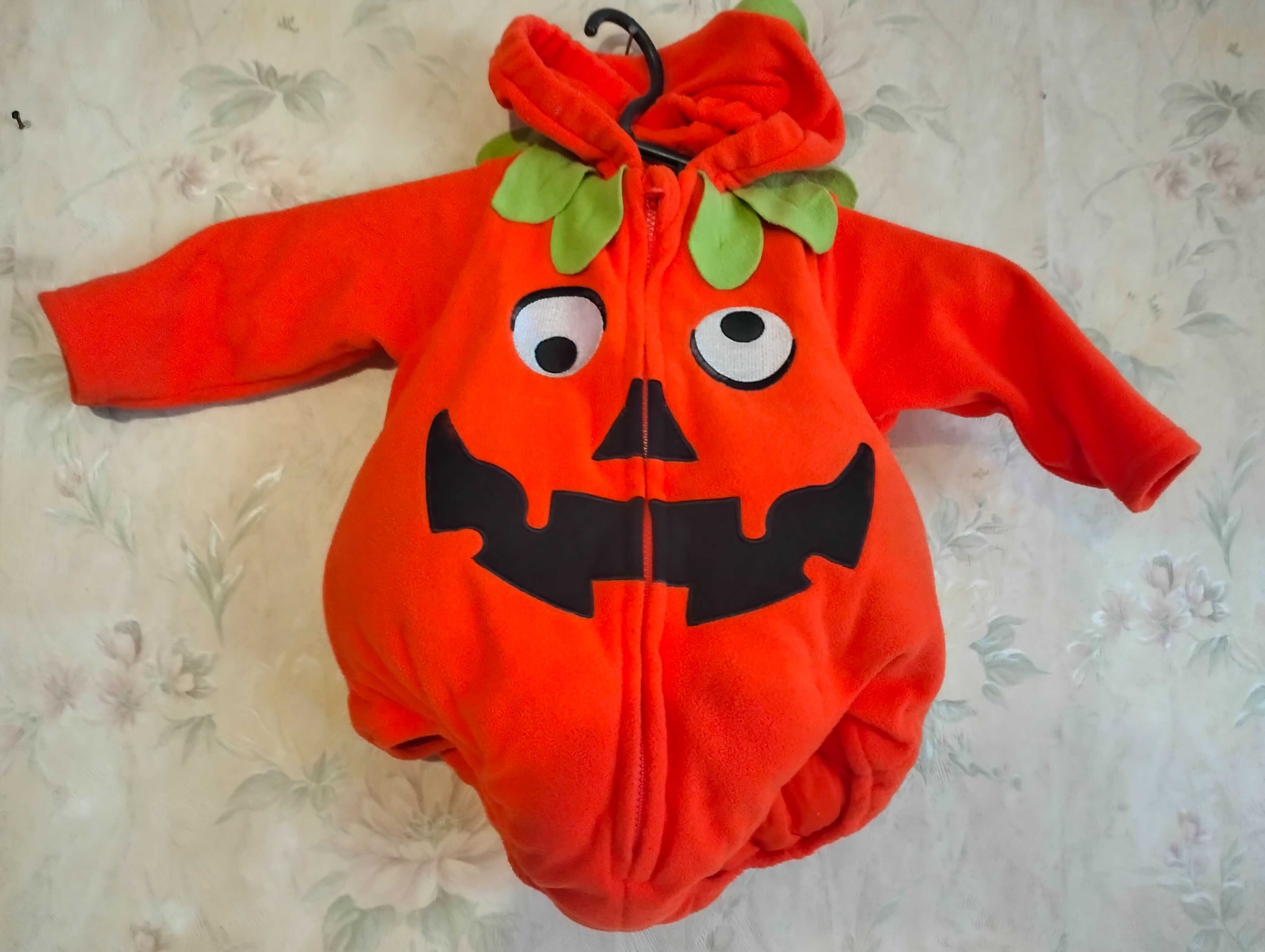 Детский костюм тыквы с рукавами на Хеллоуин Halloween.