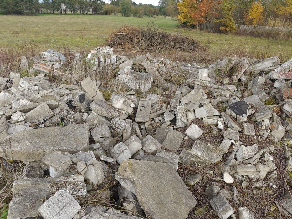 Oddam gruz, cegła biała, beton z rozbiurki