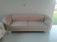 Sofa glamour Molly 3 osobowa pikowana