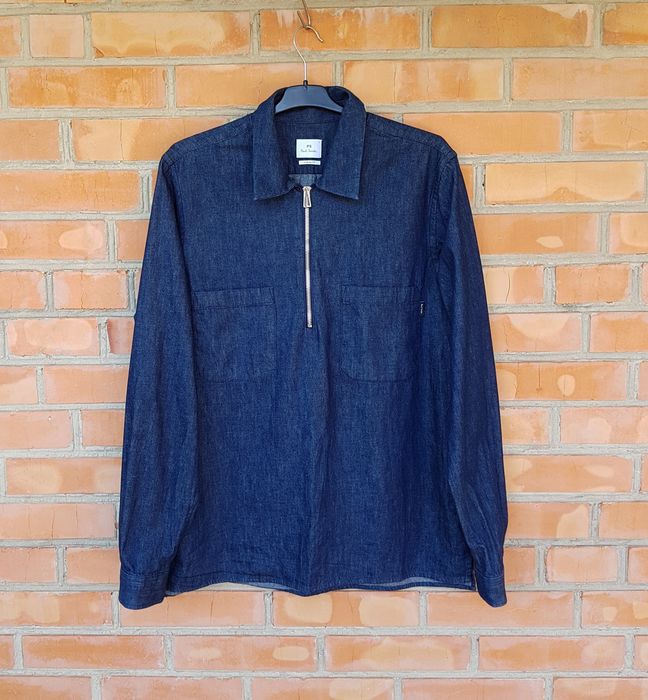 PS by Paul Smith джинсова кофта casual fit lampo zipper оригінал L